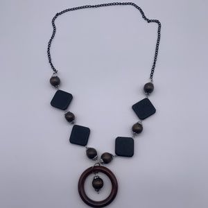 Geometric Wooden Necklace